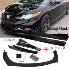 For Honda Civic Si Sedan Coupe Front Bumper Lip Splitter Spoiler Side Skirts For Honda Civic Si Sedan Coupe Front Bumper Lip Splitter Spoiler Side Skirts