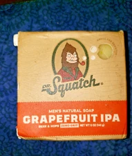 Dr. Squatch Soap Men's Natural Soap Grapefruit IPA