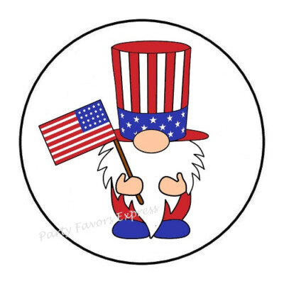 10cm Auto-Aufkleber Sticker Decal Laptop Farbe Uncle Sam Gnome July bunt R1729