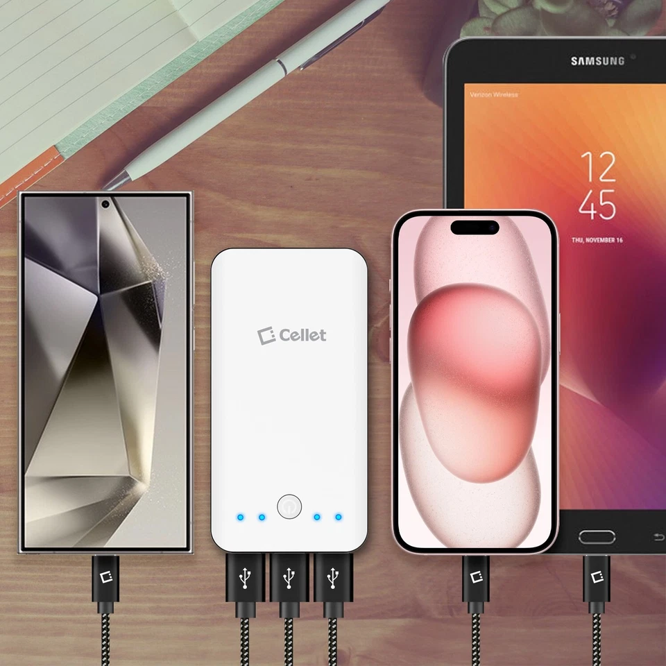 Cellet 5-Inch Nylon Braided Data Sync / Charging USB-C Cable - Image 3 of 4