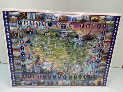NEW-1994 United States Presidents 1000 Piece New 24'' x 30''