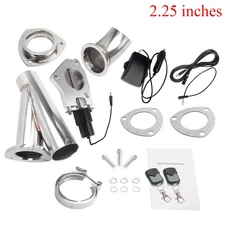 2.25" Electric Exhaust Valve Kit w/ Remote - T304 Stainless & 6061 Aluminum