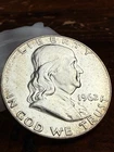 GEM BU Unc 1962 P Franklin Half Dollar Gem 90% Silver 50c