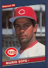 1986 Donruss - Mario Soto #184 Cincinatti Reds