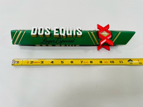 Dos Equis Lager Especial Beer Tap Handle Pull XX Cerveza Green Gold Brewery Bar