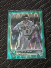 (/199) Matt Olson 2022 TOPPS CHROME Baseball Card