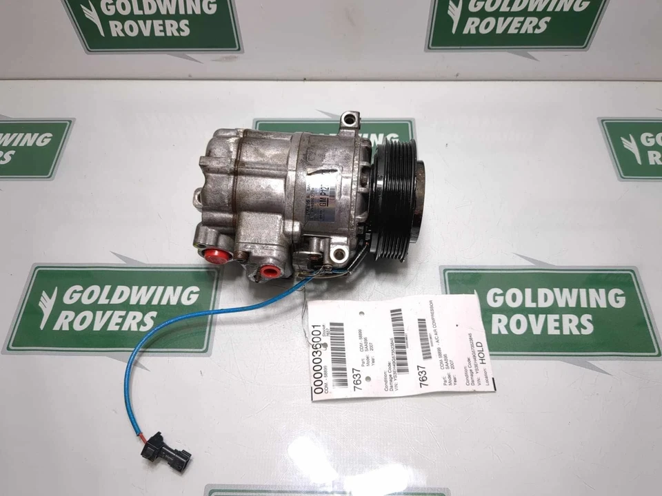 99 00 01 02 03 04 05 06 07 08 09 Compresor de aire acondicionado Saab 9-5 4 cilindros 12758380 Foto 2 de 4