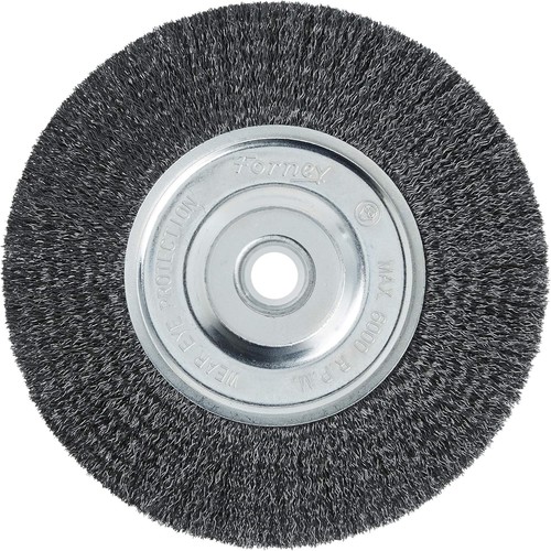 Durable Alloy Steel Wire Brush - 6-Inch Crimped Wheel for Paint and Rust Removal - Picture 3 of 11