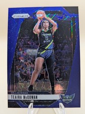 2024 WNBA Prizm Basketball Teaira McCowan card Blue Velocity #105 Dallas Wings