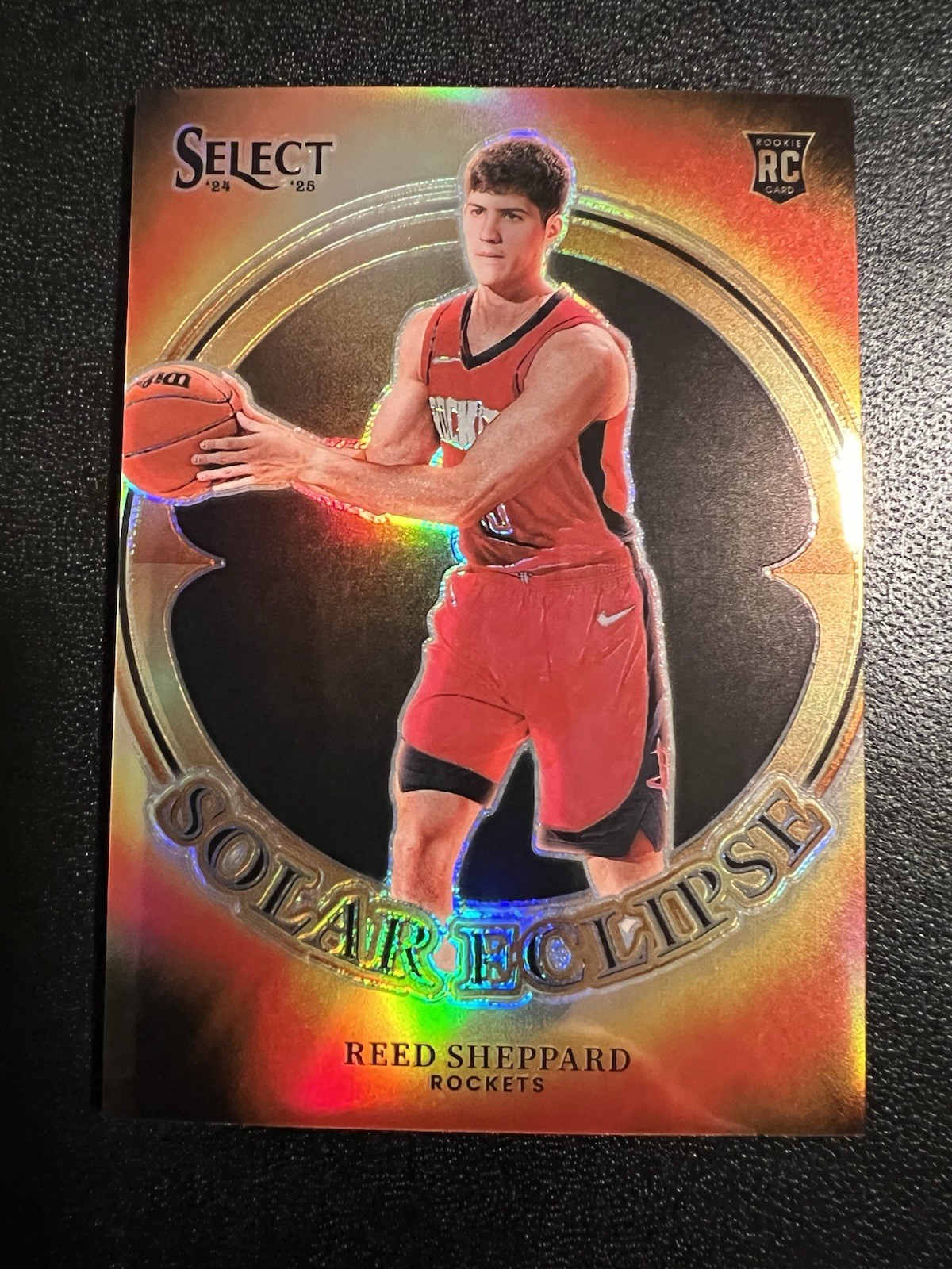 Panini 2024-25 Select Reed Sheppard SSP Case Hit Solar Eclipse Rookie Prizm #4
