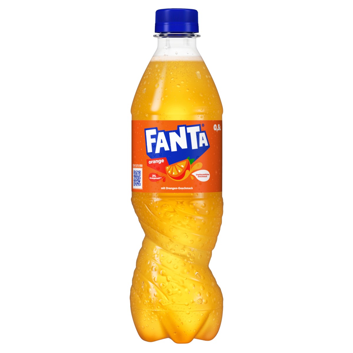 Fanta Naranja Sin Adición PET Bebida Refrescante Espumosa 500ml