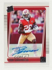 2021 Panini Clearly Donruss Rated Rookie Auto Trey Sermon #79 Auto 12g7