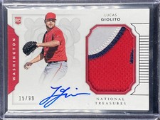 Giolito, Lucas - 2016 National Treasures - Rookie - Patch/Autograph - 15/99-INV