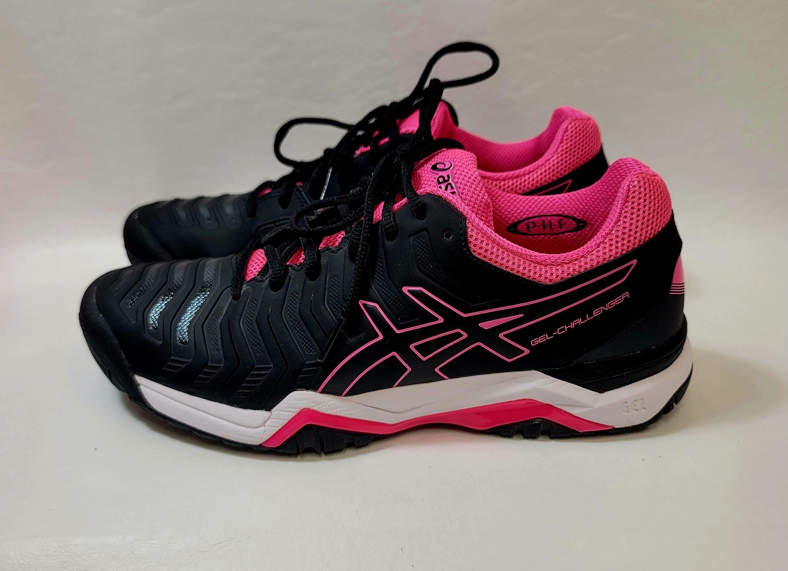 Asics Gel Challenger 11 Women Sz 8 Tennis Pink Black Sneakers Tennis Pickleball thumbnail 4