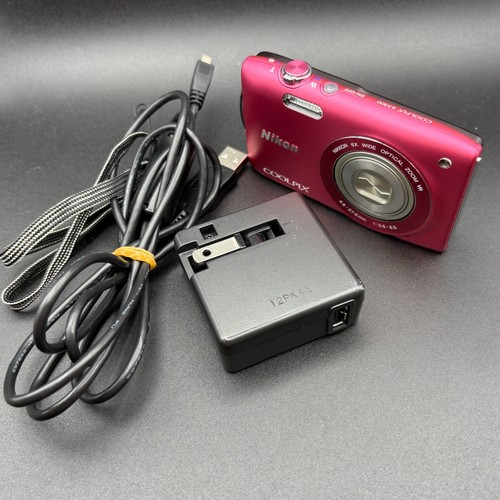 Nikon Coolpix S3300 16MP 6x Zoom Pink Compact Digital Camera Tested - Picture 15 of 15