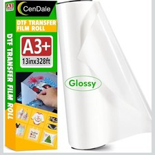 Transfer Film Roll 13" x 328ft - Premium A3 DTF Film Roll, Double Sided Matte