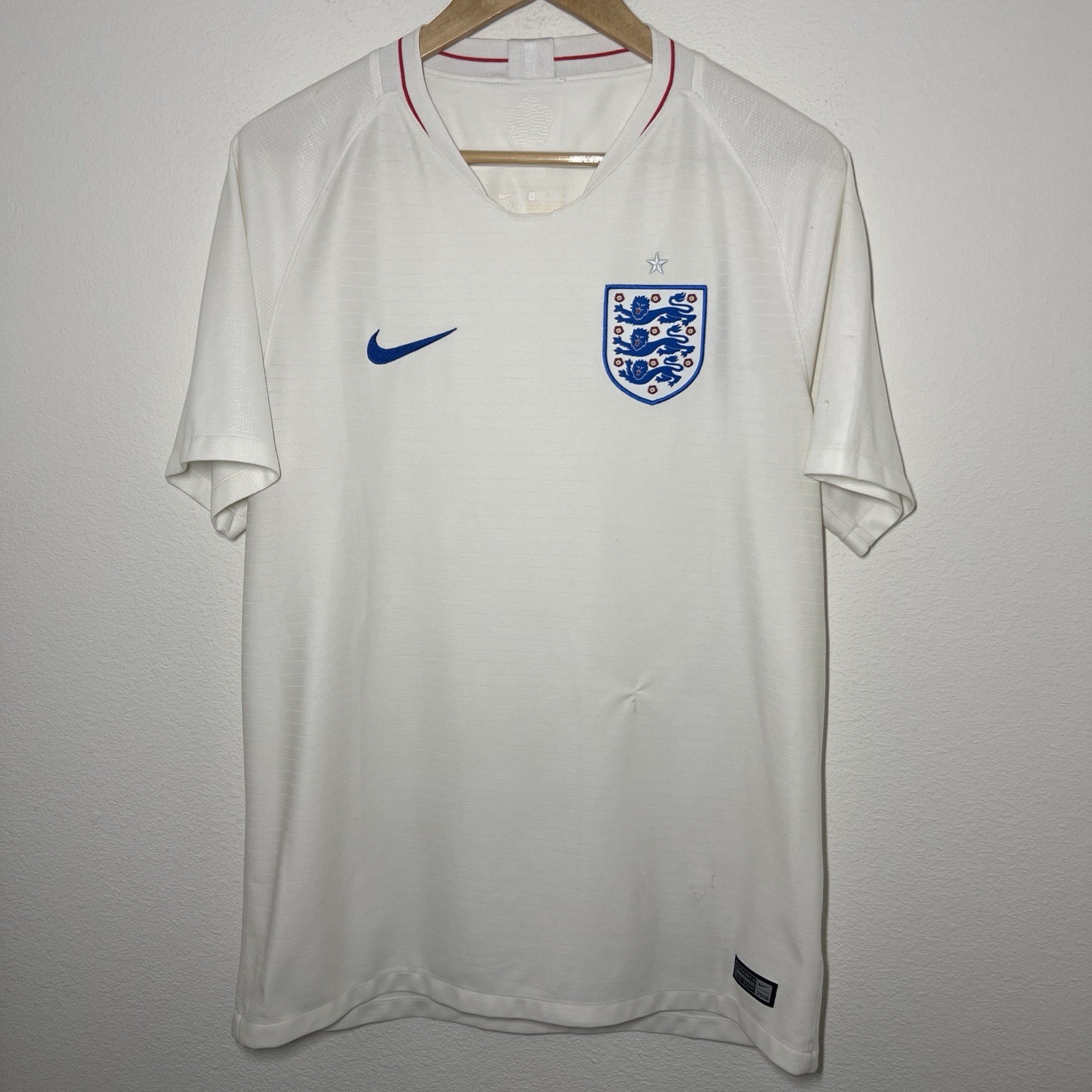 England 2018 World Cup Home Jersey | Vintage Soccer L