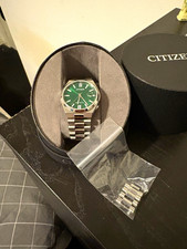 Citizen Tsuyosa NJ0150-81X Automatic 40mm Green Dial Silver Bracelet 5 BAR Box