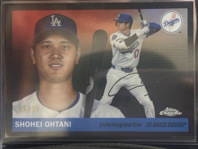 SHOHEI OHTANI #17 BLACK REFRACTOR 05/10 2025 Topps Chrome Platinum Baseball