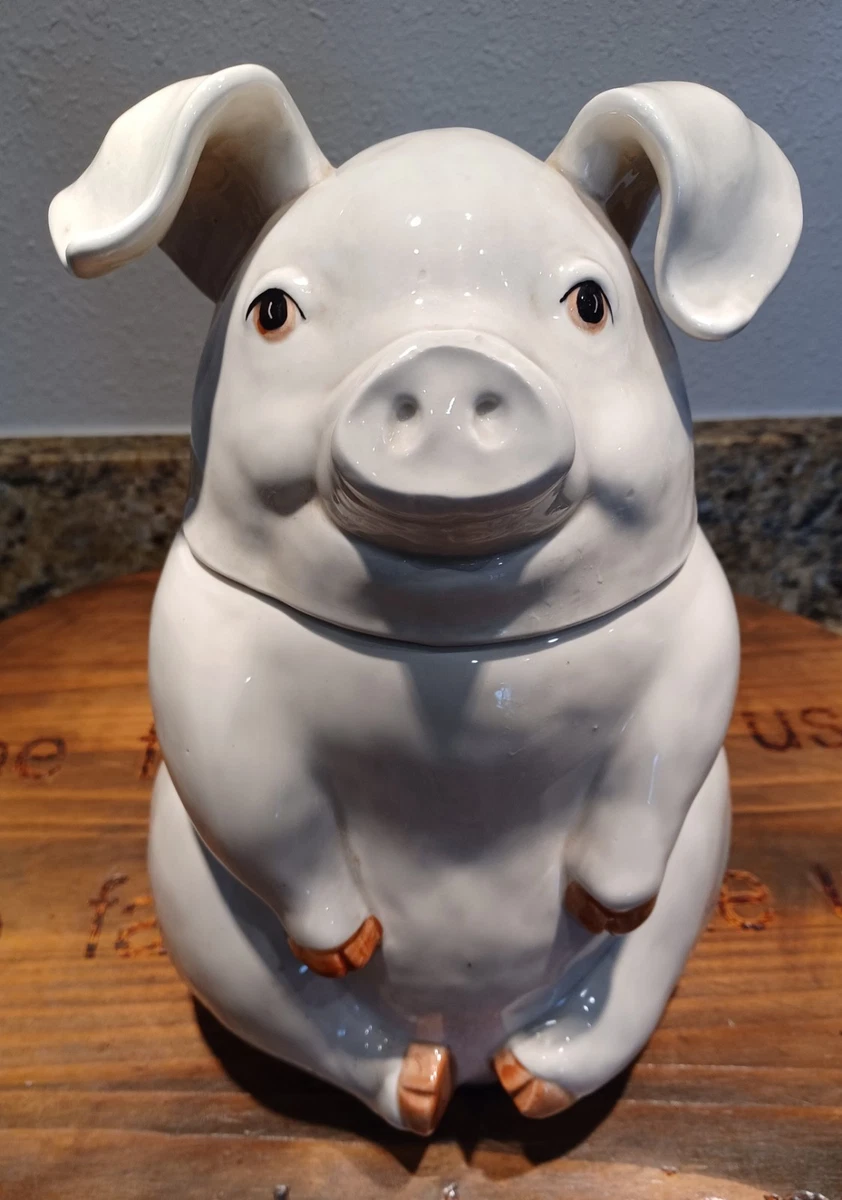 お菓子入れ　クッキージャー　ビィンテージ　ファーマーピッグ Pig Cookie Jar for sale | eBay