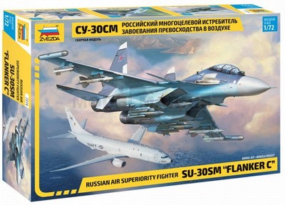 ZVEZDA 7314 1/72 Russian Air Superiority Fighter SU-30SM ''Flanker C''