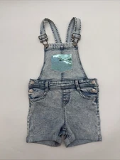 Cat & Jack Ovellar Jeans Short Pantalon Corto Girls XS Blue Pockets Logo.#38529