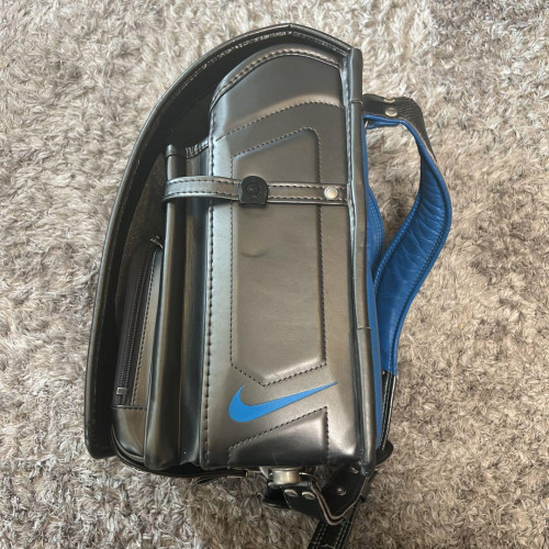 Grey Japanese Randoseru Backpack Large School Bag NIKKE Good Condition Used-image