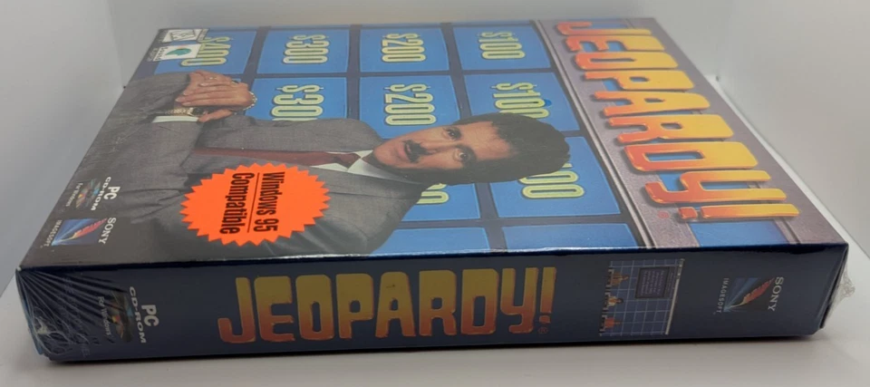 Jeopardy CD-ROM Game for Windows PC 1995 New Sealed Big Box Jeopardy! - Image 3 of 4