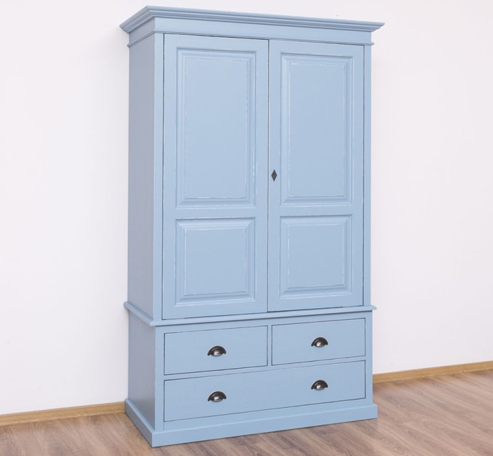Schrank Kleiderschrank Dielenschrank Flurschrank 121 x 59 x 197 cm Landhaus
