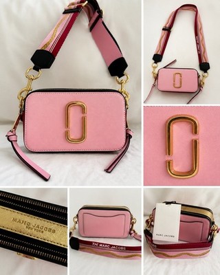 Marc Jacobs Snapshot Crossbody Tasche Rosa Gold Pink Schultertasche Original