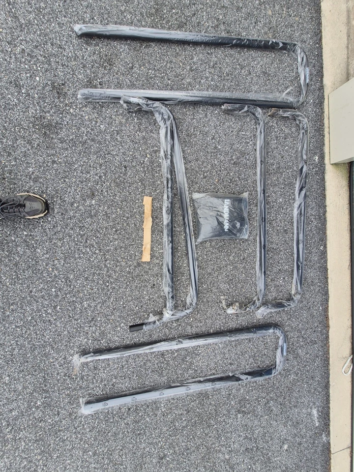 Estantes para troncos interiores exteriores de leña de 8 pies de alta resistencia con cubierta Foto 2 de 2