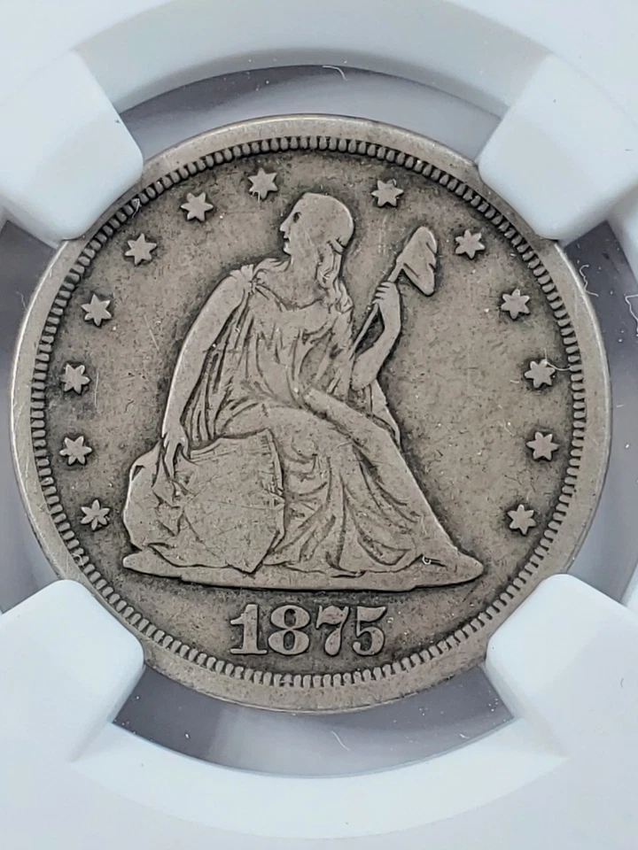 1875-S Twenty Cent Piece 20C - NGC VF25 Long Island Collection - Image 2 of 4