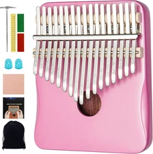 Kalimba Thumb Piano 17 Key Finger Piano (Kalimba-Peach)