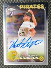 2024 Topps Chrome Hunter Stratton #RA-HS Rookie Auto RC Pirates