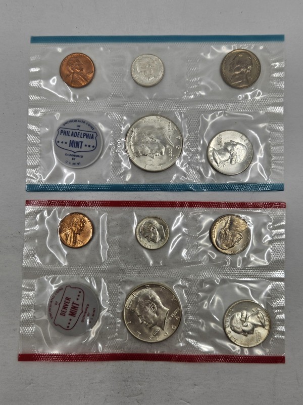 1964 United States Mint Uncirculated Silver Mint Set 🇺🇸 90% Silver Coins