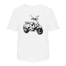'Moped Side View' Unisex T-Shirt -  100% Cotton (S-XXL) (TA047251)