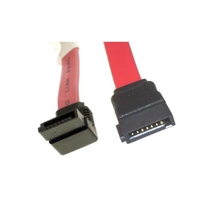 SataGear 40in Red SATA Device Cable Straight to Left Angle 40 inches, 