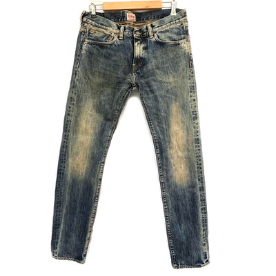 Edwin jeans ED-80 Slim Tapered Japanese Vintage Faded Blue Denim Mens 34 X 34