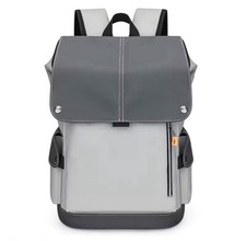 Sac à Dos Ordinateur Portable Antivol USB Imperméable Homme Femme Voyage Gris
