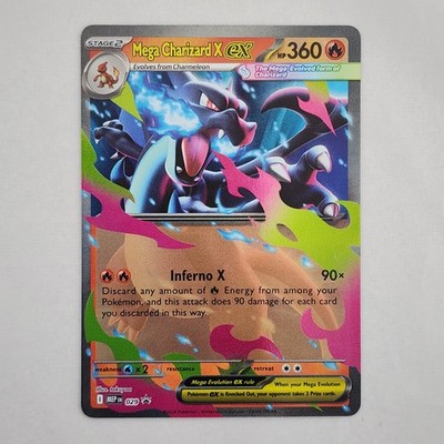 Mega Charizard X ex MEP 029 Mega Evolution Black Star Promo Holo