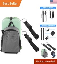 Hands-Free Travel Solution: 2 Adjustable Luggage Straps for Every Adventure