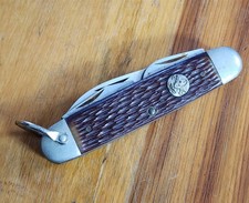 VINTAGE 1989-07 CAMILLUS OFFICIAL BOYSCOUTS OF AMERICA 4-BLADE POCKETKNIFE