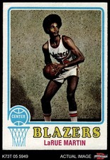 1973 Topps #89 Larue Martin Trail Blazers Loyola University Chicago 6 - EX/MT