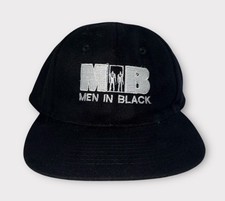 Vintage MIB Men In Black Movie Promo Snapback Hat Cap Will Smith Tommy Lee 90s