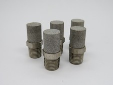 Generic Corrosion-Resistant Stainless Steel Muffler 1/4" NPT Lot of 5 NWB