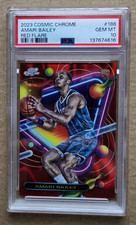 2023-24 Topps Cosmic Chrome Amari Bailey #186 Red Flare Refractor#3/5 PSA 10 Gem