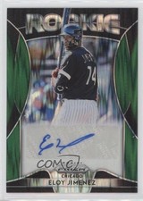 2019 Panini Prizm Rookie Forest Green Flash 2/5 Eloy Jimenez #RA-EJ Auto 0c3