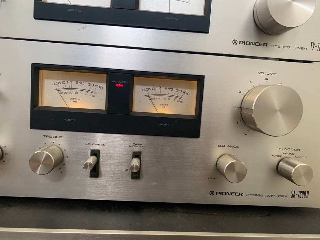 Pioneer SA-7600II Amplifier TX-7800II Tuner CT-405 Cassette Deck
