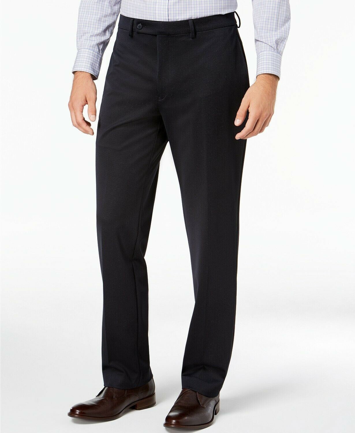 Van Heusen Mens Slim Fit Dress Pants 33 X 32 Navy Blue TLON2VMX0083 5590₽