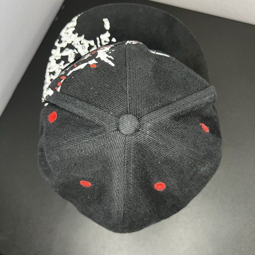 Disney Parks Angry Mickey Mouse Fitted Hat Black Graffiti YOUTH Cap 54 - 57CM - Picture 6 of 8